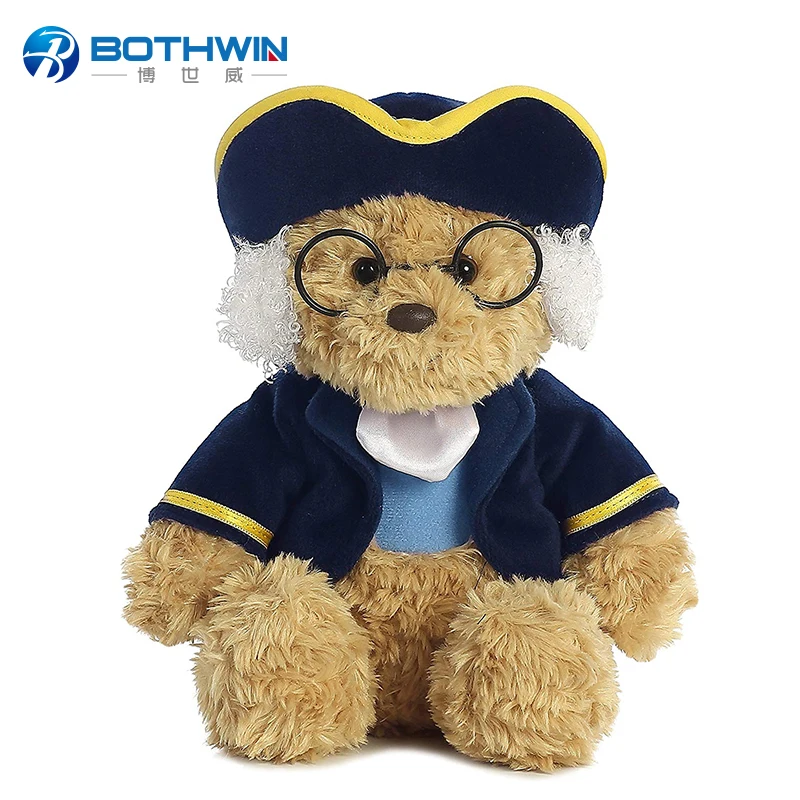 
Custom 10' Stuffed Plush Teddy Bear with Glasses 