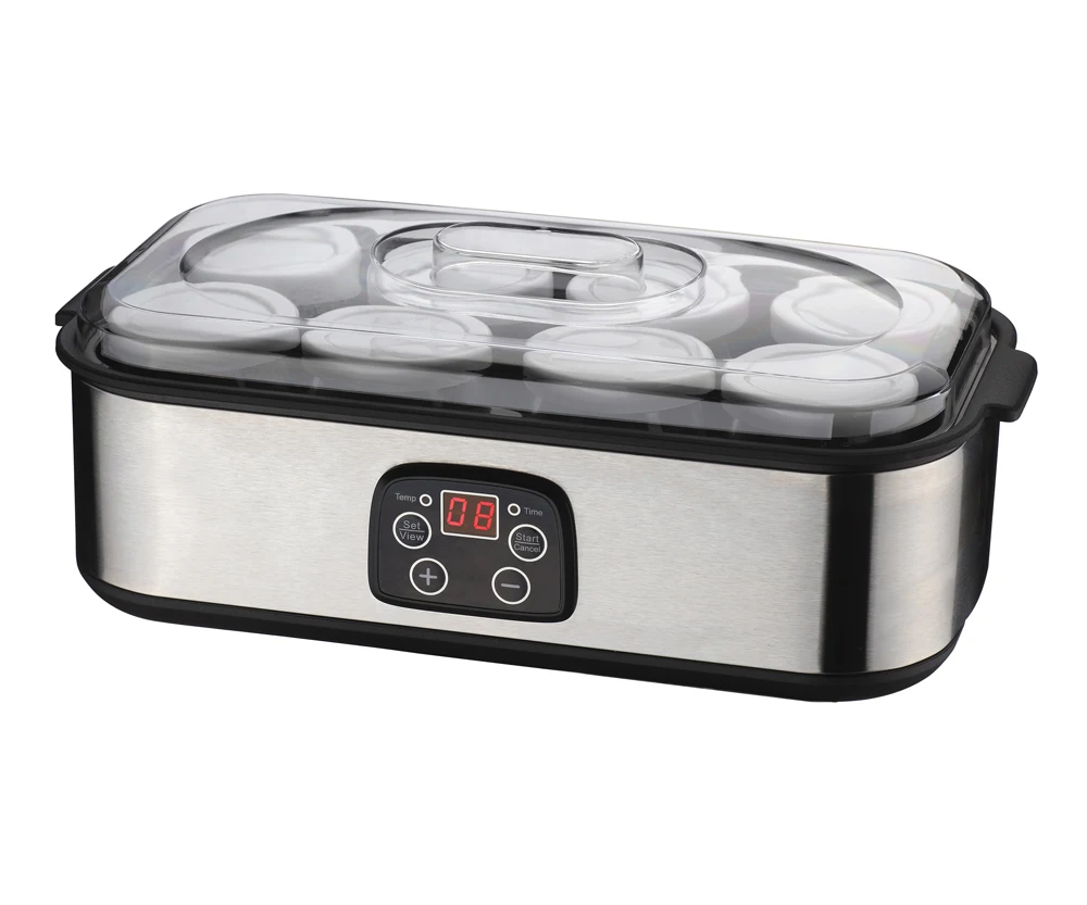 
stainless steel yogurt maker with glass jar 