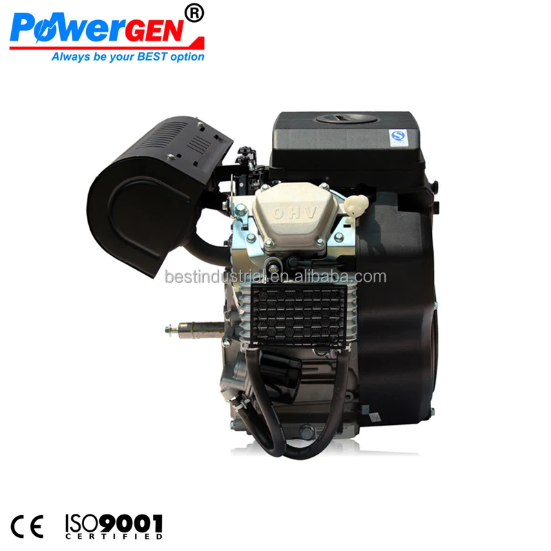 Best Seller!!! POWERGEN  OHV Horizontal Shaft 20HP V Twin 2 Cylinder Air Cooled Gasoline Engine