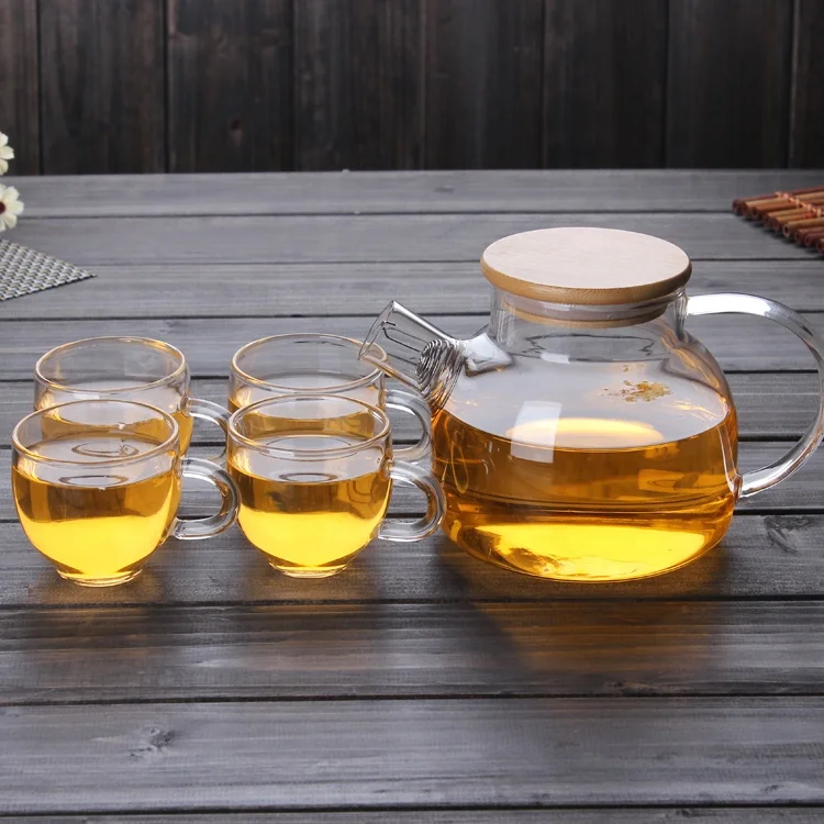 Custom Glass Teakettles Stovetop Safe glass teapot borosilicate glass teapot and kettle