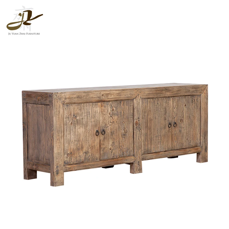 
Деревянный шкаф для хранения в гостиную, буфет из переработанной древесины для продажи 