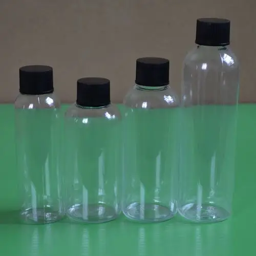 Wholesale 100ml plastic clear bottle with black Coke cover common sub-bottling black cover