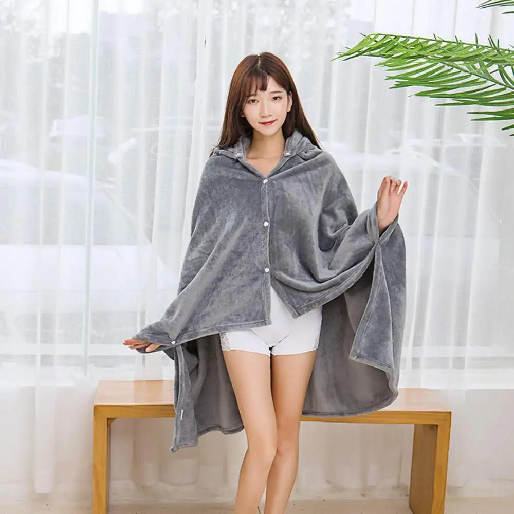 
Office Blanket Shawl Throw Blanket, Fleece Throw Air Conditioning Fleece Blanket Bed Throws 