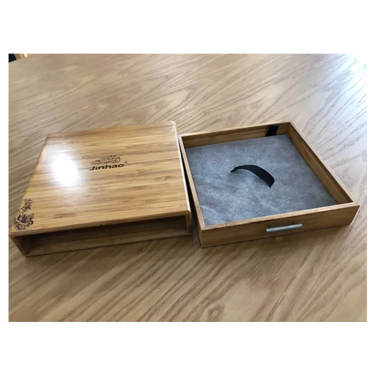 bamboo drawer pen box original color pen case