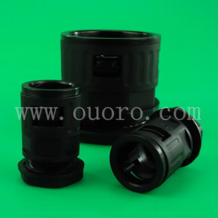 
OUORO AD13 PG9 M12 M16 M18 M20 Flexible Nylon Plastic Conduits Hose Connectors 