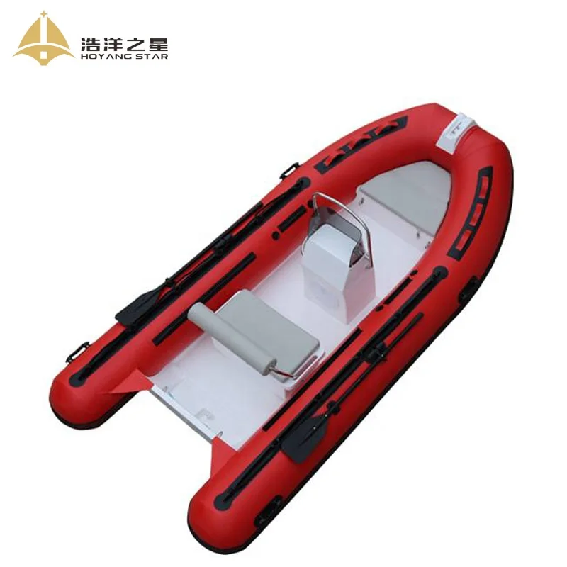 3.9M PVC Hypalon Material Fiberglass Inflatable Rubber Boat RIB motor Boat