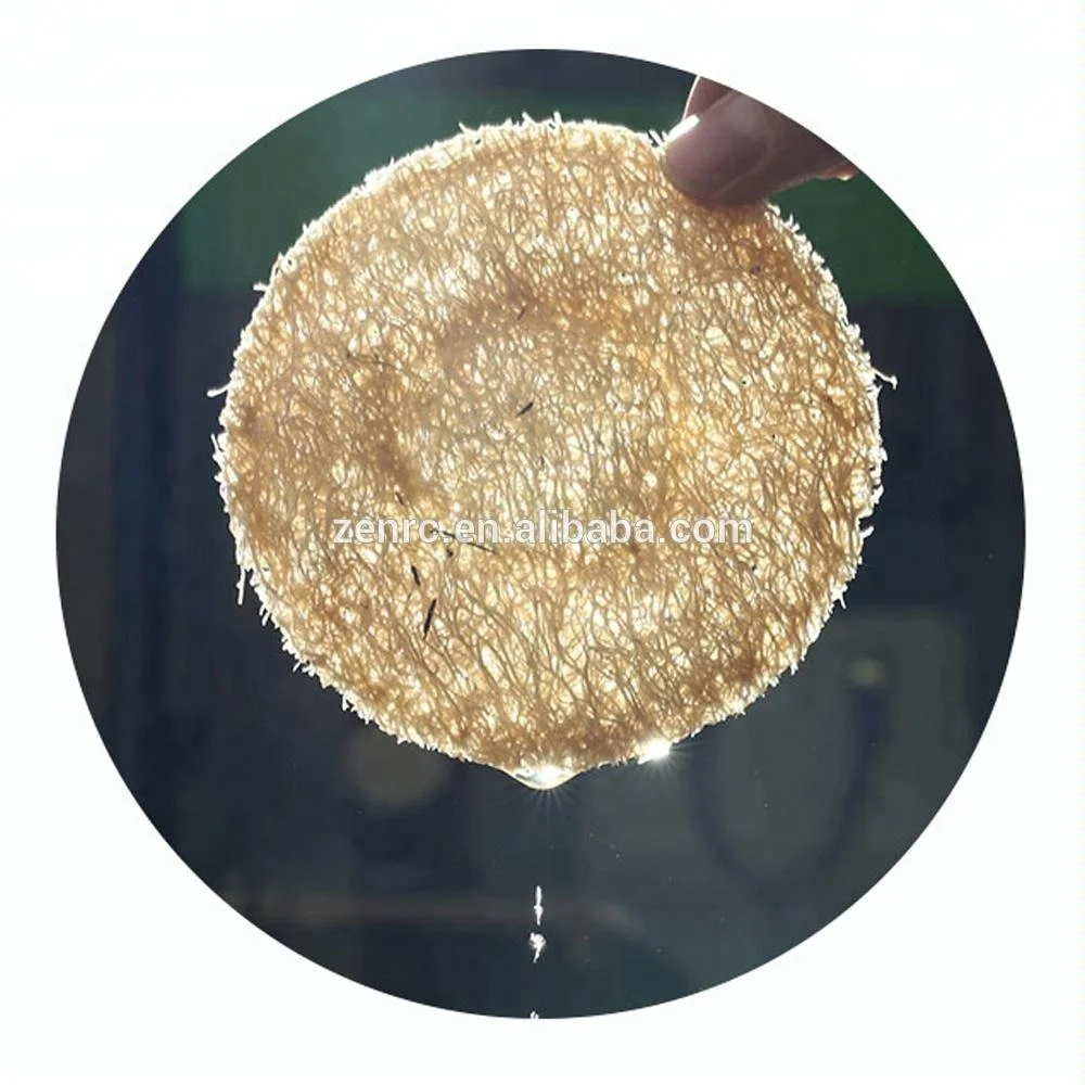 Ecology Culture Raw Aged Loofah Sponge Kitchen Mat for Tea Cup Kettle Roaster