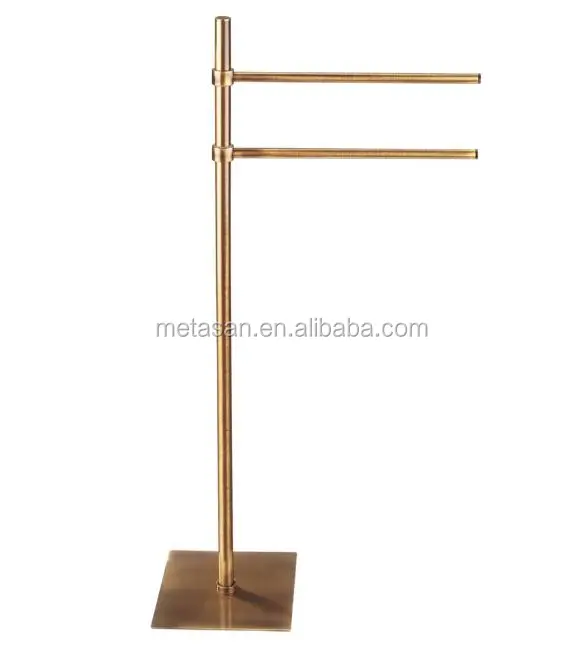 Multifunctional stainless steel free standing towel rack