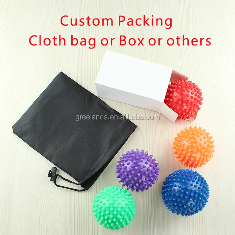 
Spikes Therapeutic Massage Balls Set for Muscles Plantar Fasciitis , Back Massager Foot Reflexology Myofascial Release Ball 