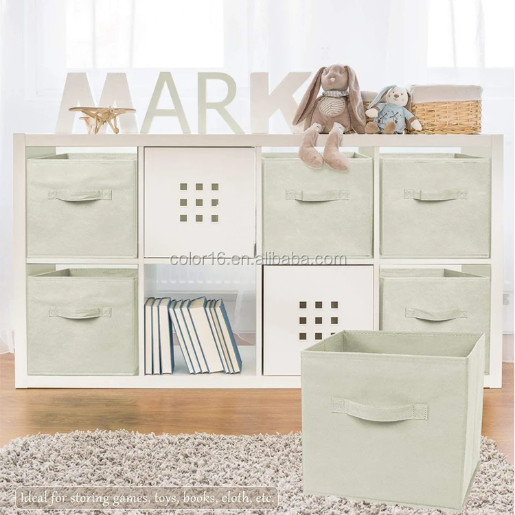 reusable storage box foldable cloth organizer storage  bin  multifunction non-woven Drawer Basket Clothes Storage cube kit