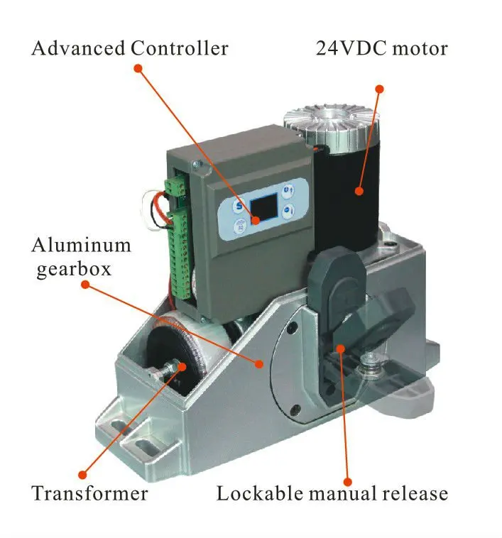 Electric Manual Release AC motor Sliding Gate Opener