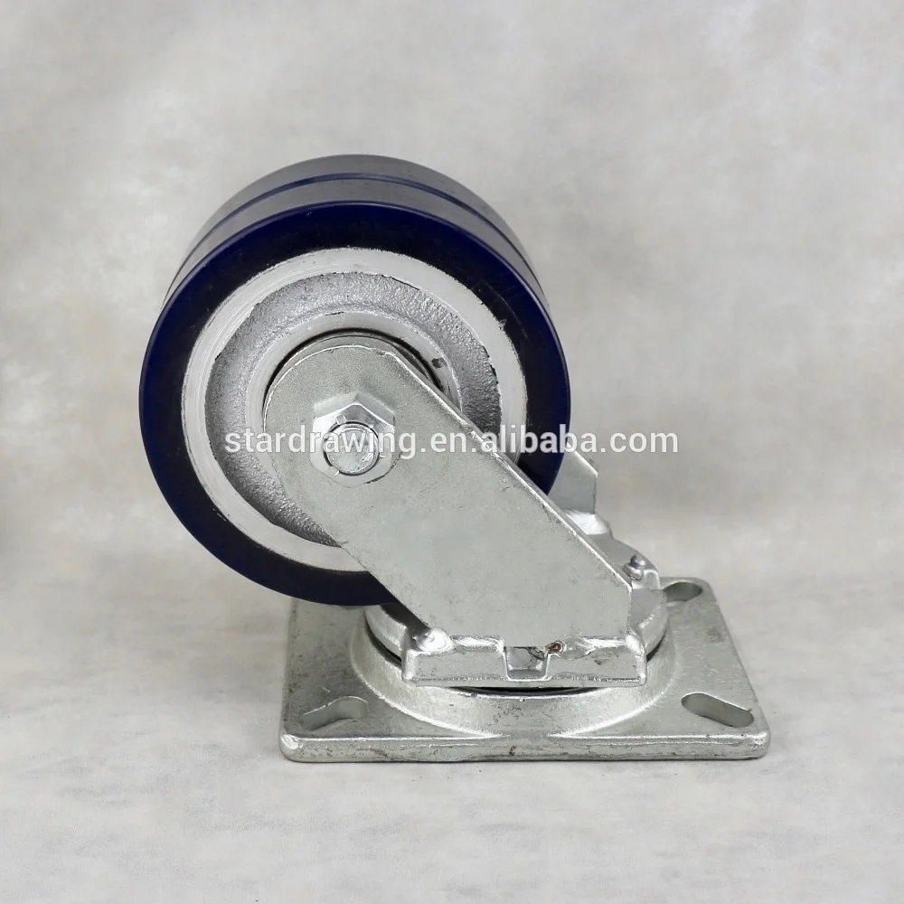 SS High Quality Two Double Twin Wheel Caster with Forged Steel Bracket