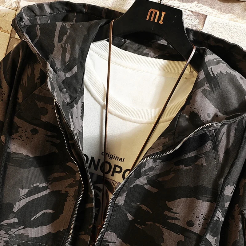 china factory man designer camo yellow light casual jacket