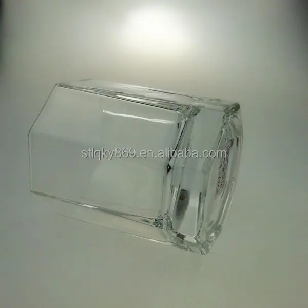 Red bull energy drinks 250 ml glass cup Octagon shape design wine glass drinkware