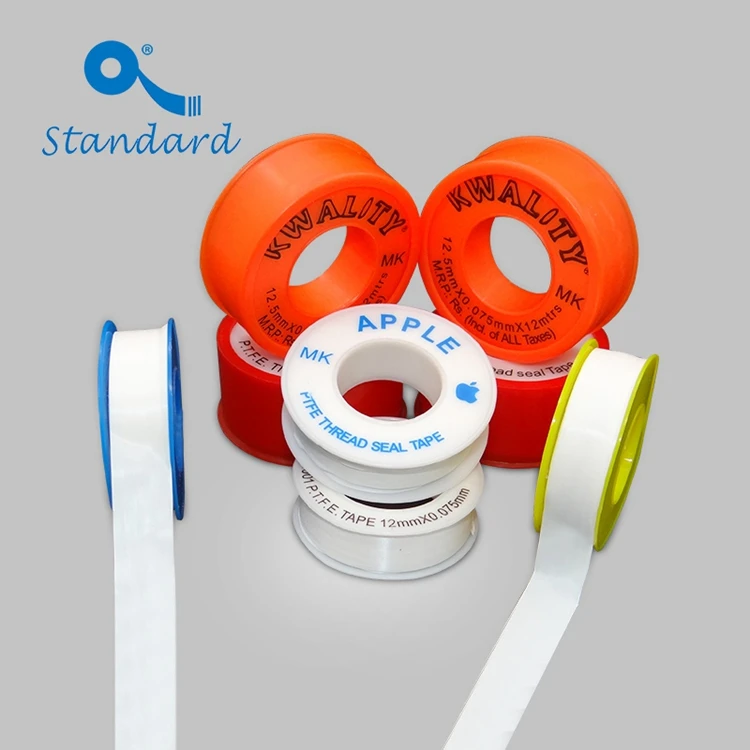 
Factory direct sales 12mm width hot selling expanded waterproof replace ptfe tape in indonesia for water pump seal plumbing tool 