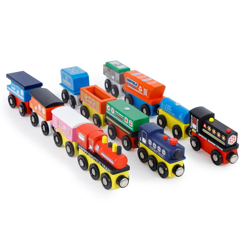 Новый стиль, Лидер продаж, деревянный магнитный поезд, игрушка, сборная игрушка, деревянный поезд, подходит для игрушечного трека