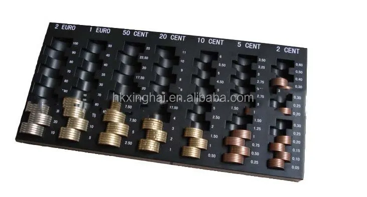 euro coin tray