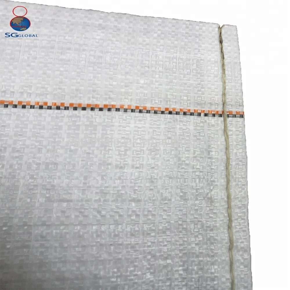 25kg 50kg 100kg rice flour maize corn grain packaging polypropylene white bags sacks