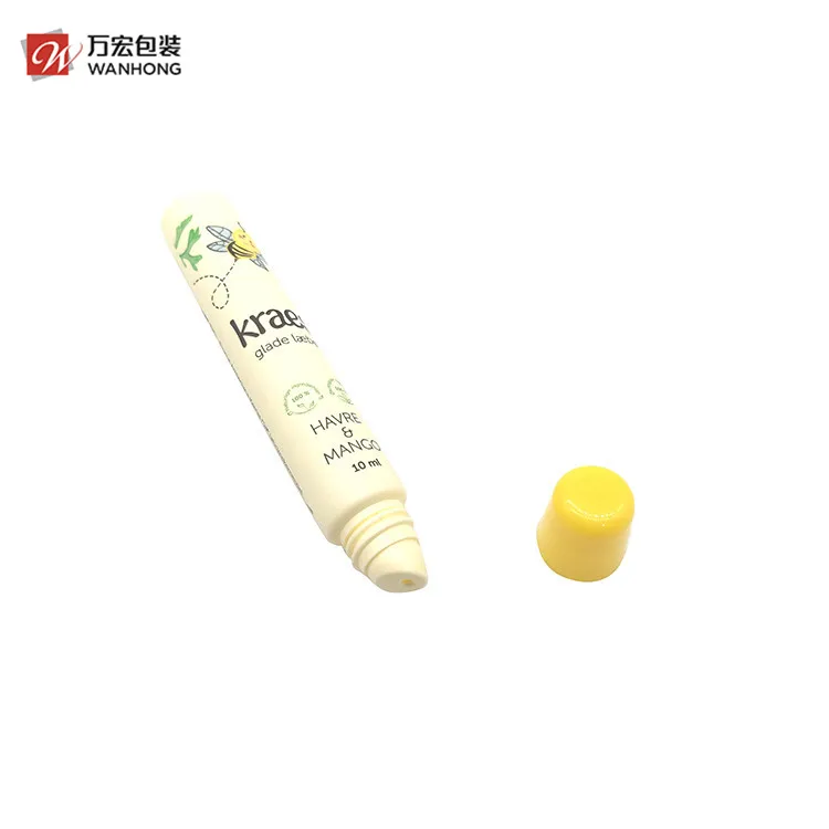 Promotional Custom Plastic Empty Cosmetic Soft Packing Lip Balm PE Tube