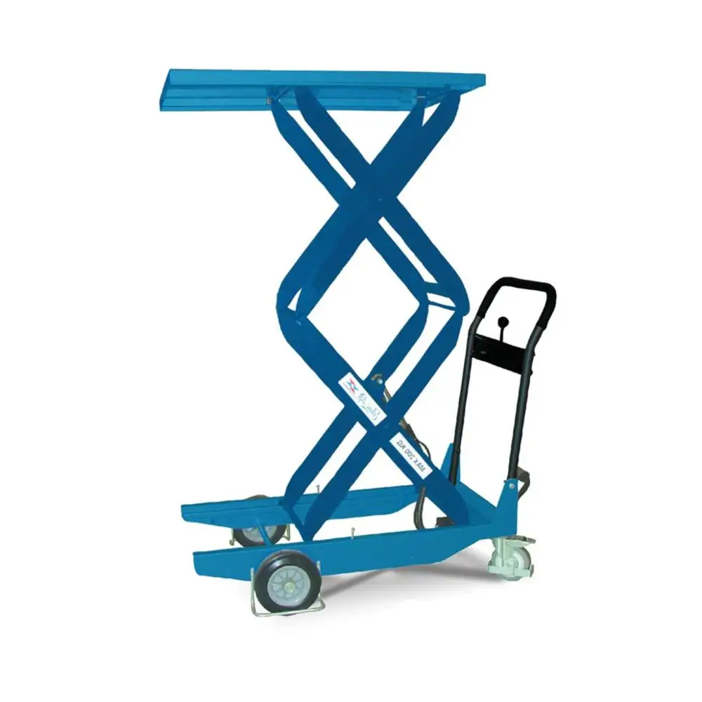 Mobile Manual Hydraulic Scissor Lift Table Trolley