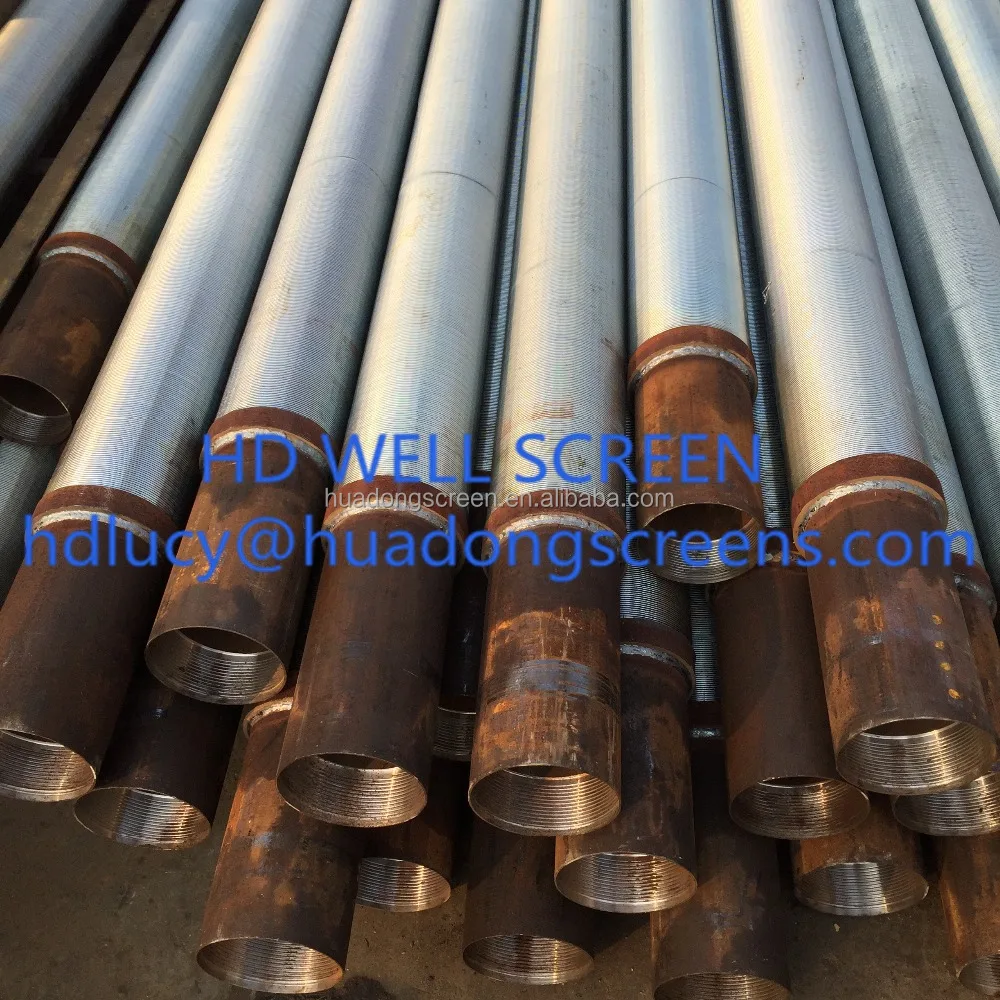 Available stainless steel Johnson v wire water well screen for solid-liquid separation