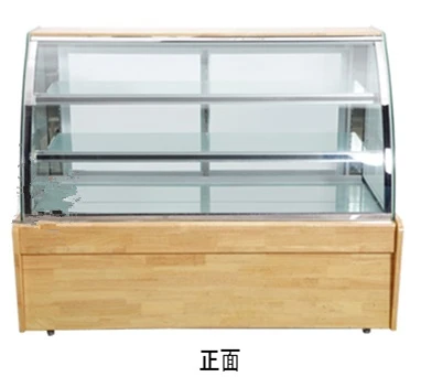 Hot sale tall wood large arc cake display cabinet