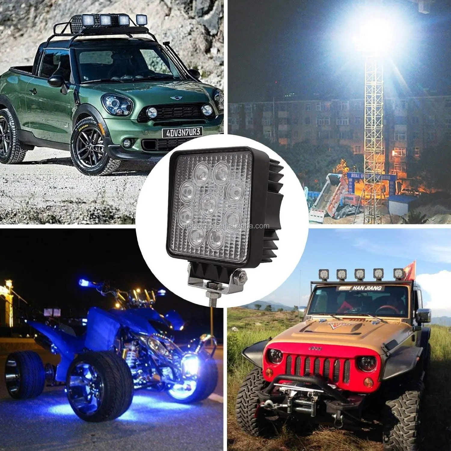 Spot / Flood beam led working light 12v easy installation led work lamp for car boat accessories