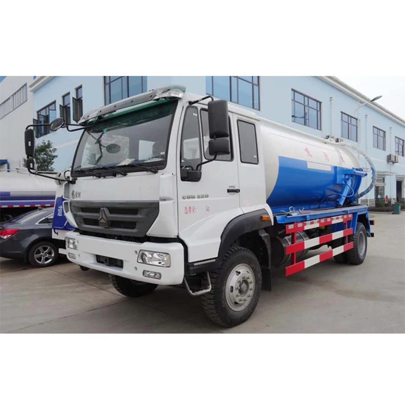 Всасывающий грузовик для дизельных сточных вод с насосом мойки высокого