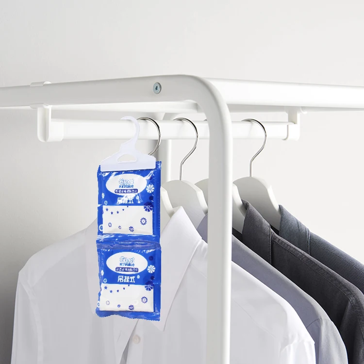 Wholesale China Manufacturer High Quality Hanging Dehumidifier Gel Moisture Absorber Bag 35gx2