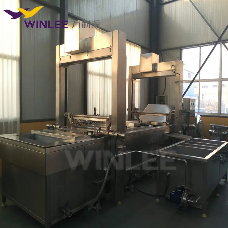 High efficiency chips potatoes cooking machine vegetable blanching potato cooking machine