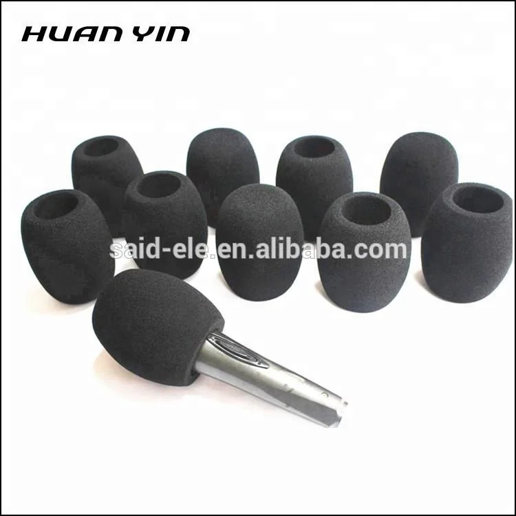 TV Microphone printed foam windscreen mic sponge cover flags