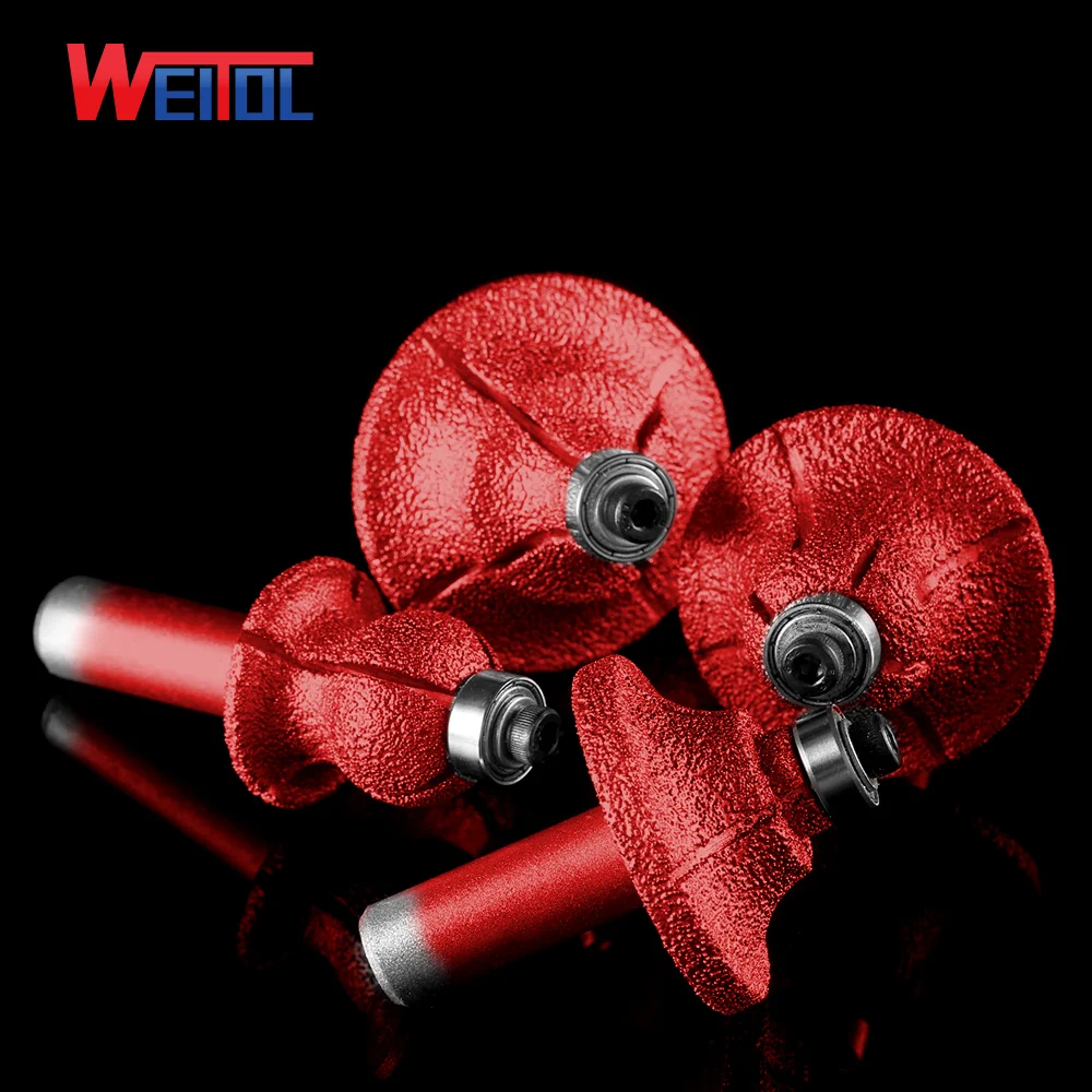WeiTol Multi Arc Stone Cutter Stone Pattern Bit Emery Multi Router Bit Granite Milling Cutter
