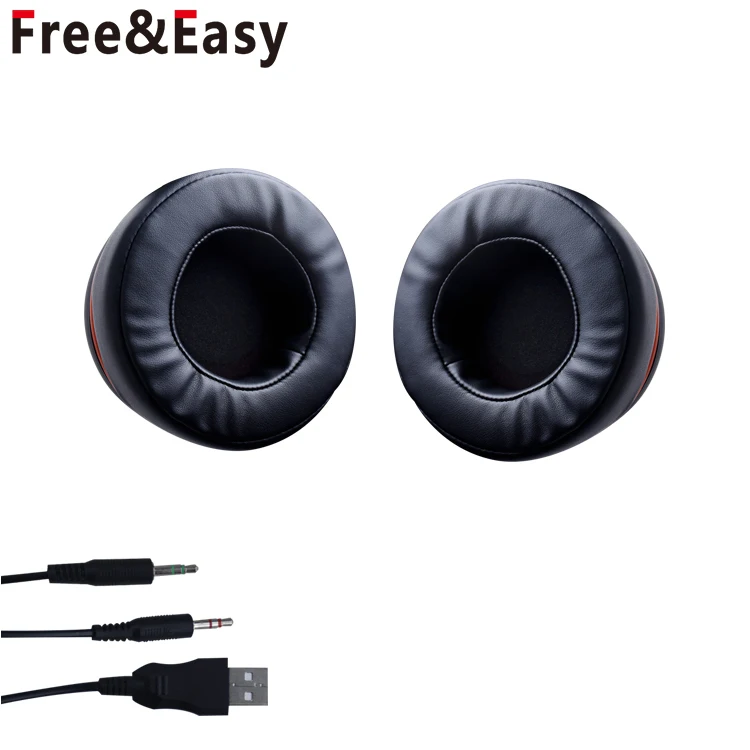 Custom Brands Logo Gaming Headset 7.1 Usb Built-In Microphone Gamer Leather Gaming Headphones