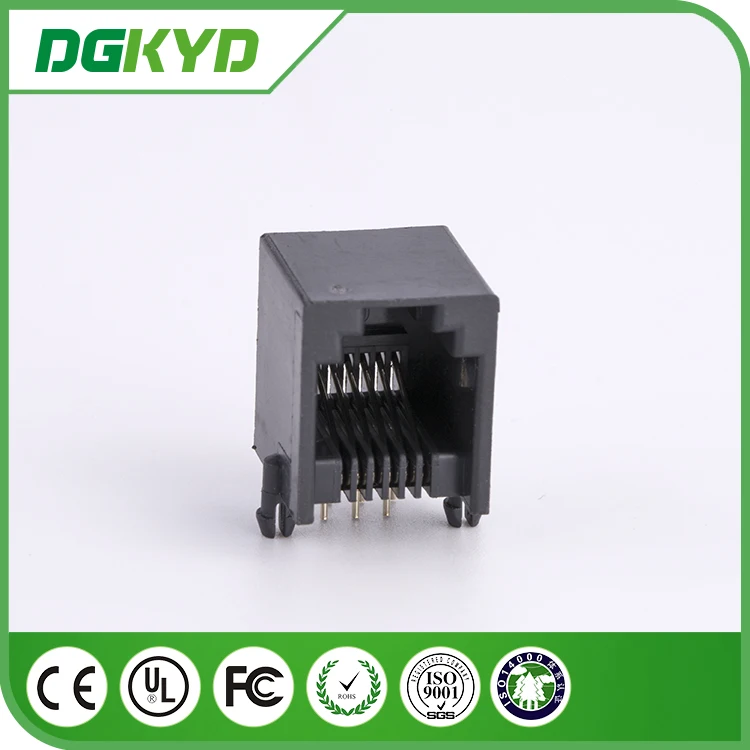 Китай, DGKYD55211166IWE1DY1, Панельное крепление rj11, телефонный разъем