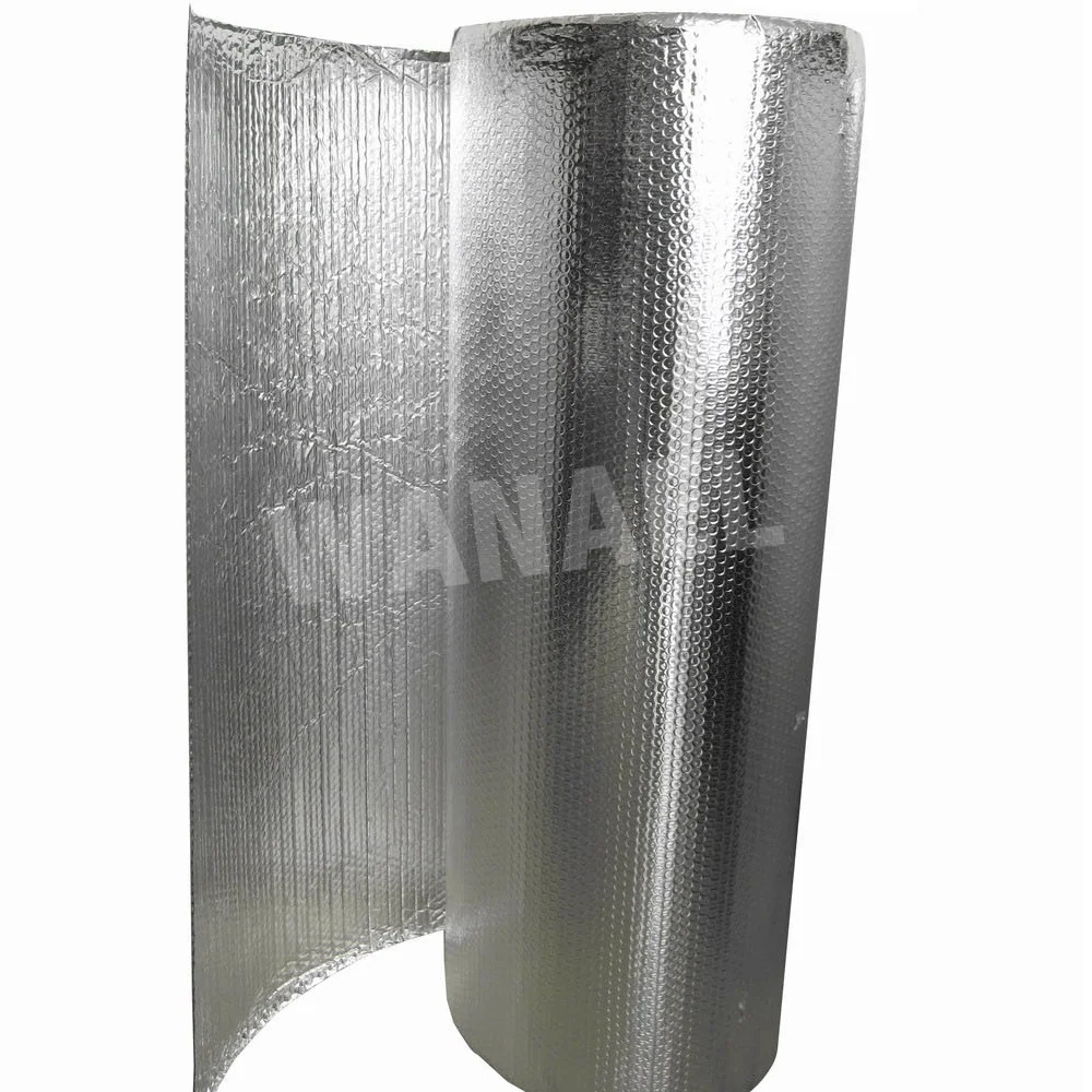 Foshan Manufacturer Metalized Aluminum Bubble Foil Wrap Building Thermal Insulation Sheets