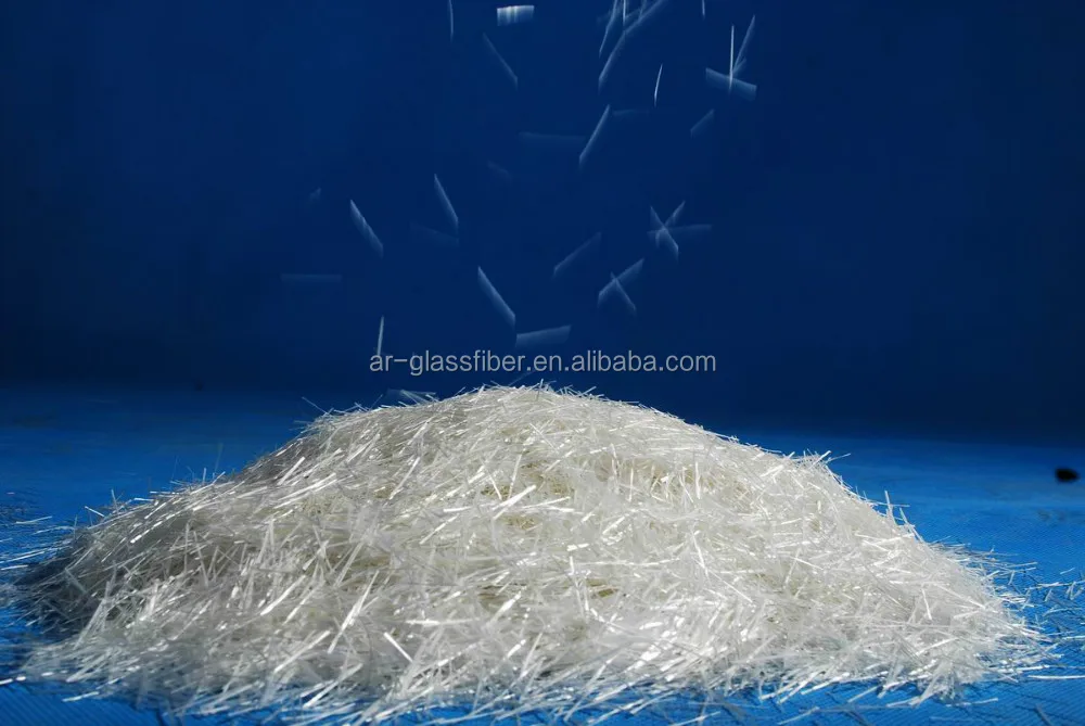 
ZrO2 16.7% AR Fiberglass chopped strand for Pre-mixing GRC 