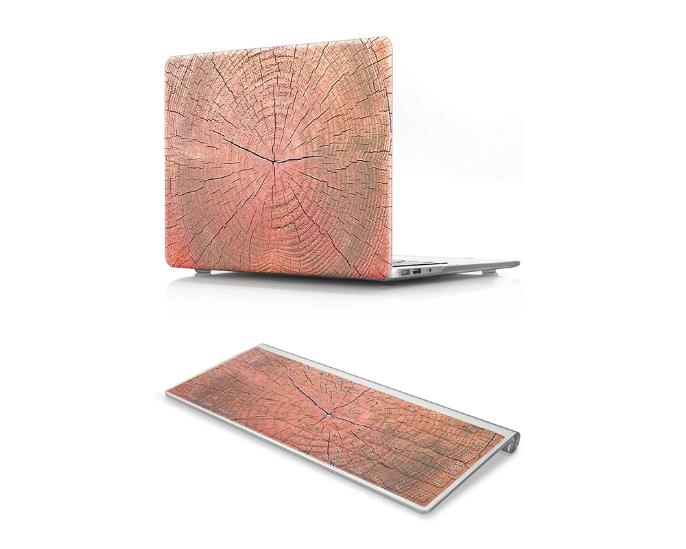 2 in1 wooden keyboard case laptop And  Keyboard Cover for macbook Air 13 15 16 A2179 M1 silicone laptop protective case