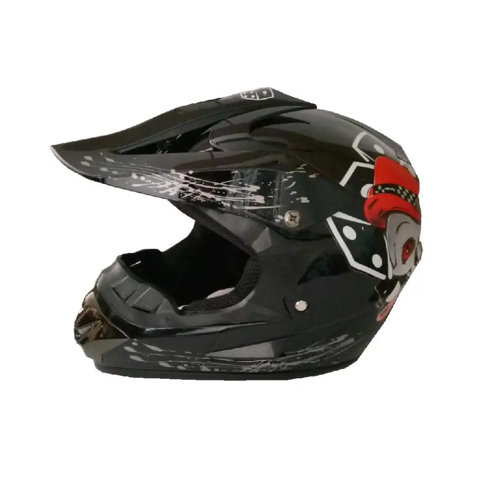 Adult Helmet For Dirtbike Atv Motocross Offroad Motorcycle Snowmobile Helmet With Visor, Full Face Motorcycle Helmet