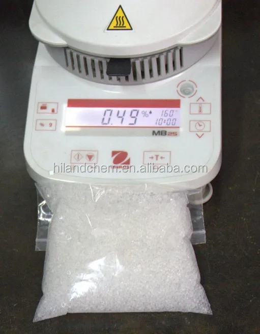 White silica gel for desiccants/dessecantes