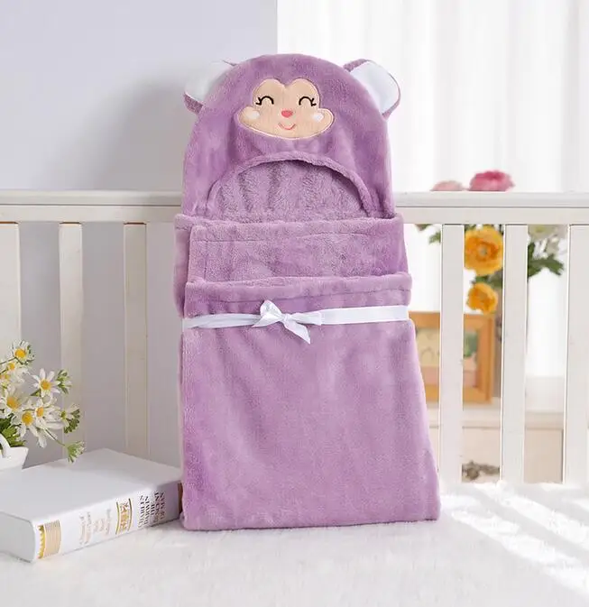 Briantex china supplier wholesale 100% polyester baby bath hooded towel