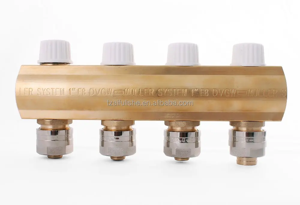 
Good quality Brass manifold brass pipe manifold 1 inch distribution CW614N 