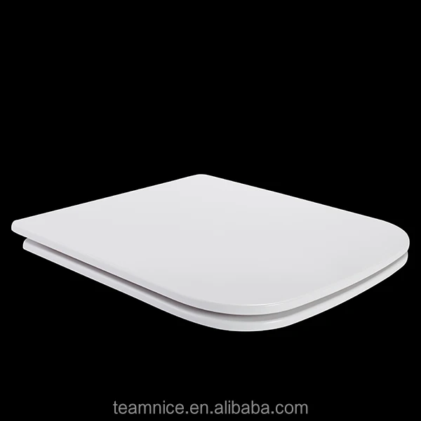 European Urea Square Shape universal one button and quick release toilet seat