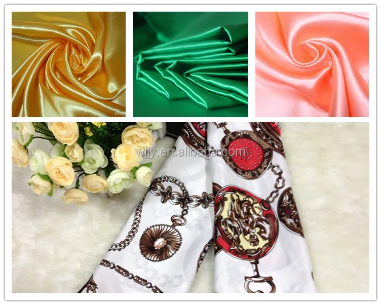 Атласная ткань 100% полиэстер, зеркальная атласная ткань, однотонная окрашенная атласная ткань полиэстер