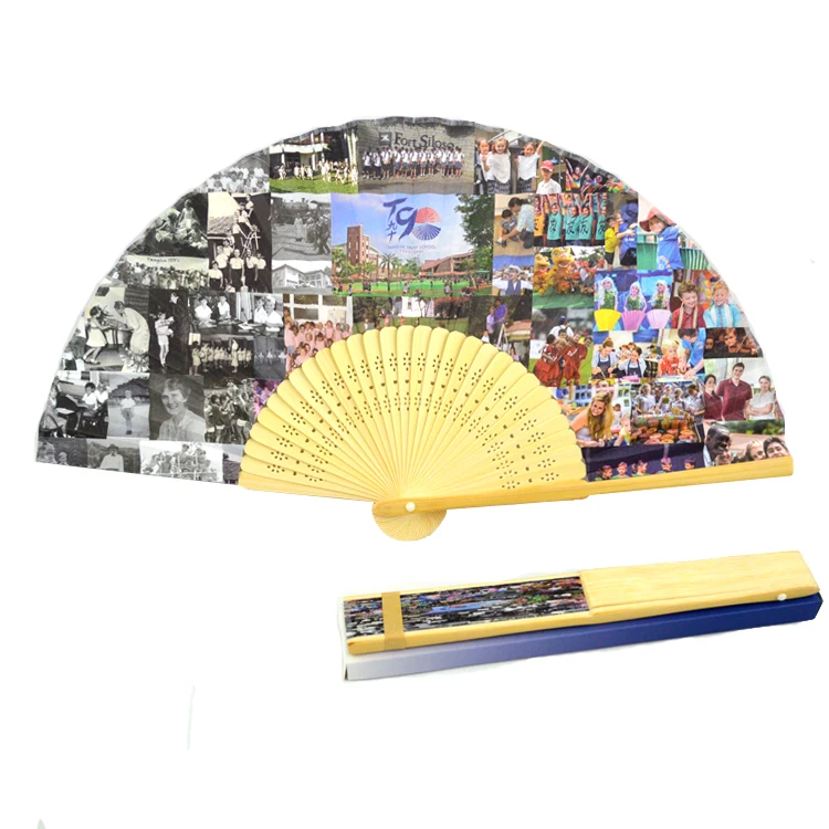 custom pamaypay abanico bamboo fabric fan