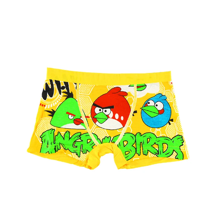 
Low MOQ high quality children carton image boxer cute boy brief underwear 