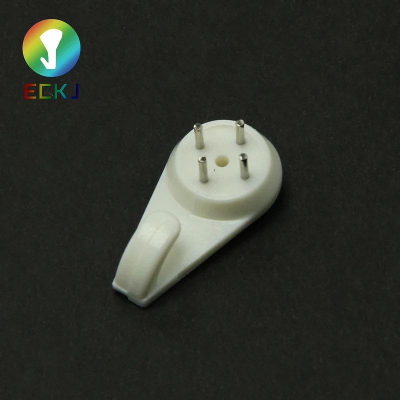 Plastic White Traceless Hanger non-trace hook Suits for hard wood and solid walls