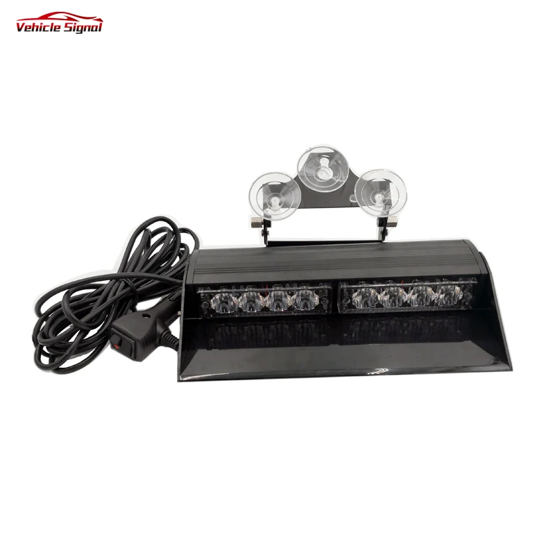 Amber Interior strobe Warning visor Light Low Profile Emergency Dash Deck truck Light