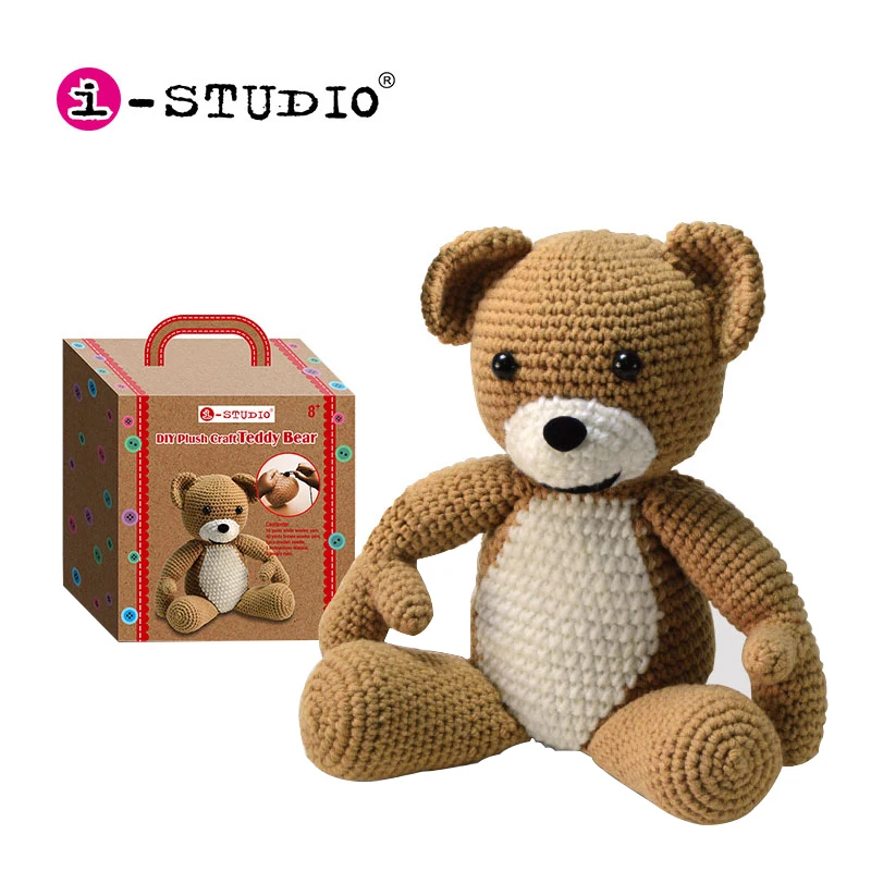 Istudio New design doll wholesale teddy bears toy cheap plush toys animals amigurumi bear diy crochet
