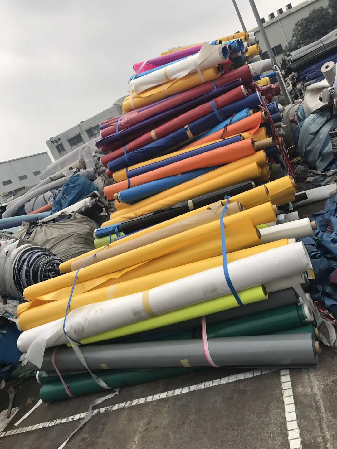 China suppliers plato  high quality cheap PVC anti uv coated Tarpaulin for tent  for cover for bags off grade C grade stocklot