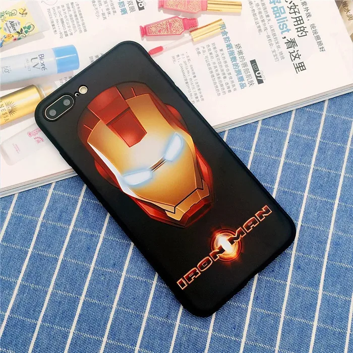 Лучшее качество уникальный дизайн Marvel Heroes мобильный телефон силиконовый чехол для Iphone 7/8/X/плюс
